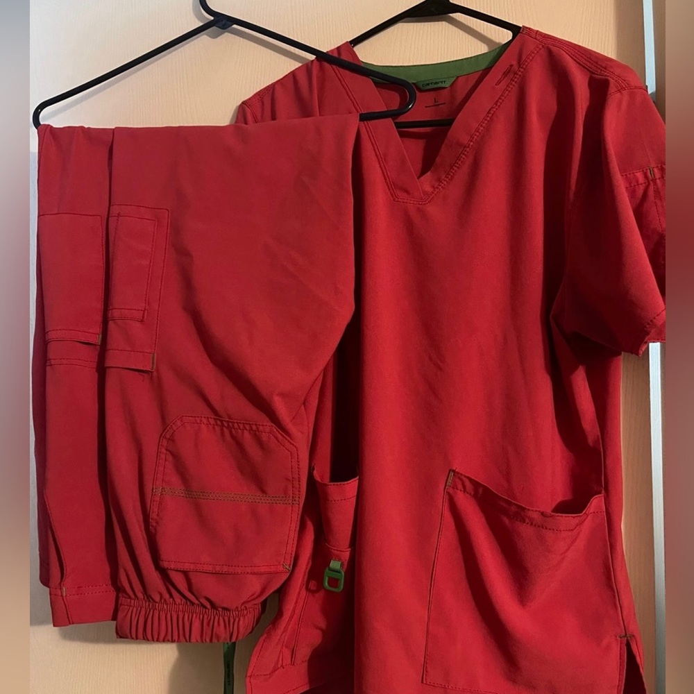 Carhartt pink scrubs